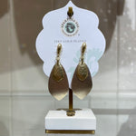 Spartina 449 Leather Petal Earrings - Gold