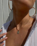 Bracha Royal Initial Card Necklace