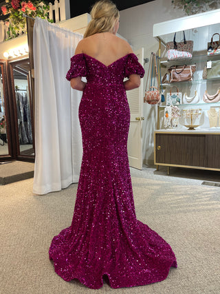 Sherri Hill 55202 - Fuchsia Size 6