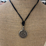 Maryna Jewelry Leather/Silver Coin