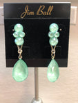 Jim Ball CE109 Earrings - Mint/Silver