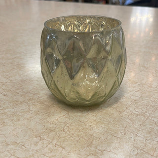 Mint Mercury Glass Votive Candle Holder