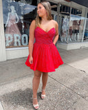 Sherri Hill 55198 - Red Size 12
