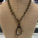 Maryna Jewelry Bronze Beaded Pendant