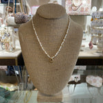 Spartina 449 Sparkly Pearl Charm Necklace