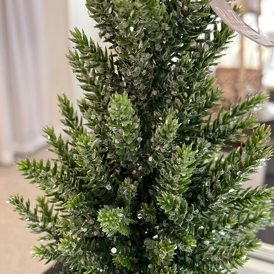 Small Glittered Tree in Bucket – Eclectic Boutique