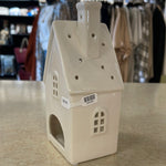 Home Decor - Medium White Ceramic House