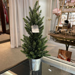 Small Glittered Tree in Bucket