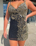 Rachel Allan 40175 - Black/Gold Size 10