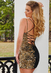 Rachel Allan 40175 - Black/Gold Size 10
