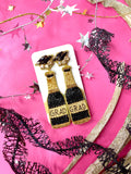 Beaded Grad Bottle Earrings