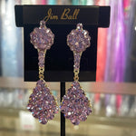 Jim Ball Earrings PV428 - Violet/Silver