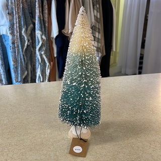 Teal Ombre Sisal Bottle Brush Tree