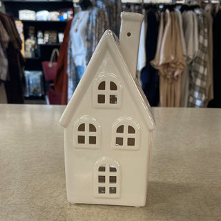 Large White Ceramic House
