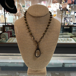 Maryna Jewelry Bronze Beaded Pendant