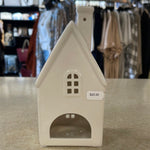 Home Decor - Medium White Ceramic House