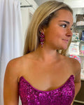 Sherri Hill 55163 - Bright Fuchsia Size 2
