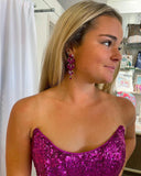 Sherri Hill 55163 - Bright Fuchsia Size 2