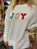 Joy Chenille Patch Sweatshirt