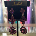 Jim Ball Earrings CE746 - Amethyst/Silver