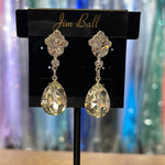 Jim Ball Earrings CE1316 - Clear/Silver