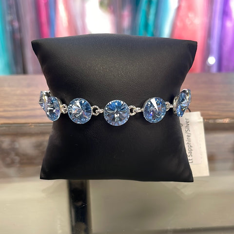 Jim Ball Bracelet  RB219 - Lt. Sapphire/Silver