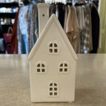 Home Decor - Medium White Ceramic House