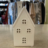 Home Decor - Medium White Ceramic House