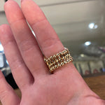 Gold/Rhinestone Stretch Ring