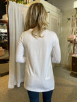 Clothing - Top White Long Sleeve Crew Neck Tee