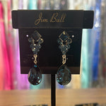 Jim Ball Earrings CE334 Crystal - Navy