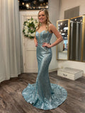 Sherri Hill 55517 - Light Green Size 8