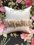 Erimish Pearlescent Stone Stretch Bracelet
