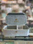 Spartina 449 Velvet Snap Closure Jewelry Box - Sea Foam