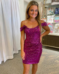 Sherri Hill 55163 - Bright Fuchsia Size 2