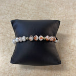 Erimish Mocha Collection Bracelet - White/Rust Speckled