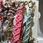 Spartina 449 Macramé Wristlet Keychain - Pink