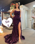 Sherri Hill 55206 - Purple Size 6