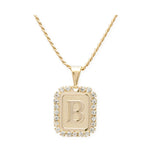 Bracha Royal Initial Card Necklace