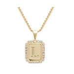Bracha Royal Initial Card Necklace