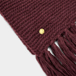 Katie Loxton Plum Chunky Knitted Scarf