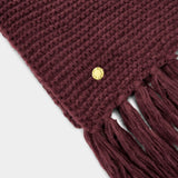 Katie Loxton Plum Chunky Knitted Scarf