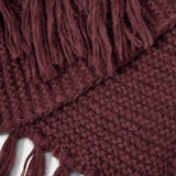 Katie Loxton Plum Chunky Knitted Scarf
