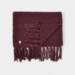 Katie Loxton Plum Chunky Knitted Scarf