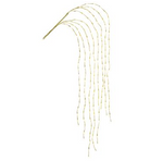 7' Gold Faux Twig Hanging Spray w/ 160 LED Lights