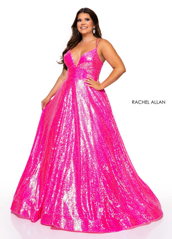 Rachel Allan 70130W - Hot Pink Size 20W