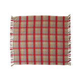 50"x60" Red Multicolor Cotton Flannel Throw